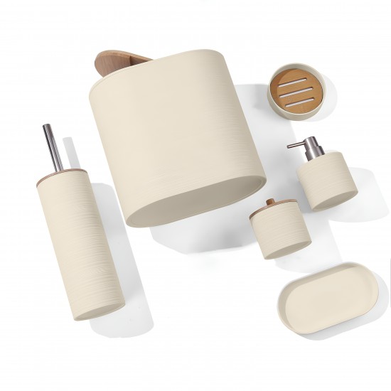 Plastic Bathroom Set 6 Pcs